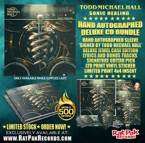 Hall, Todd Michael - Sonic Healing (Autographed Deluxe Ed. w. 2 bonus tracks, sticker + guitar pick) - CD - New