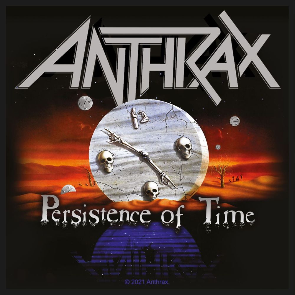 Anthrax - Persistence Of Time (95mm x 95mm) Sew-On Patch