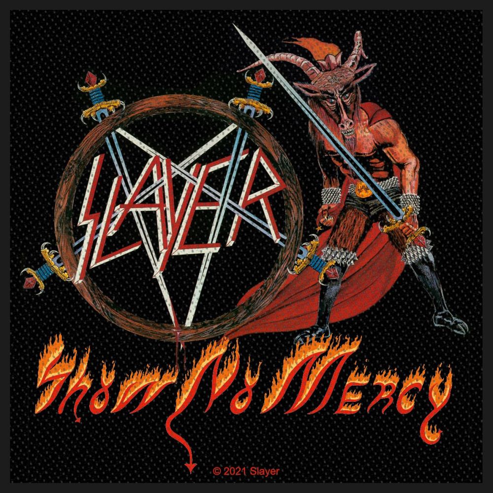 Slayer - Show No Mercy (100mm x 100mm) Sew-On Patch