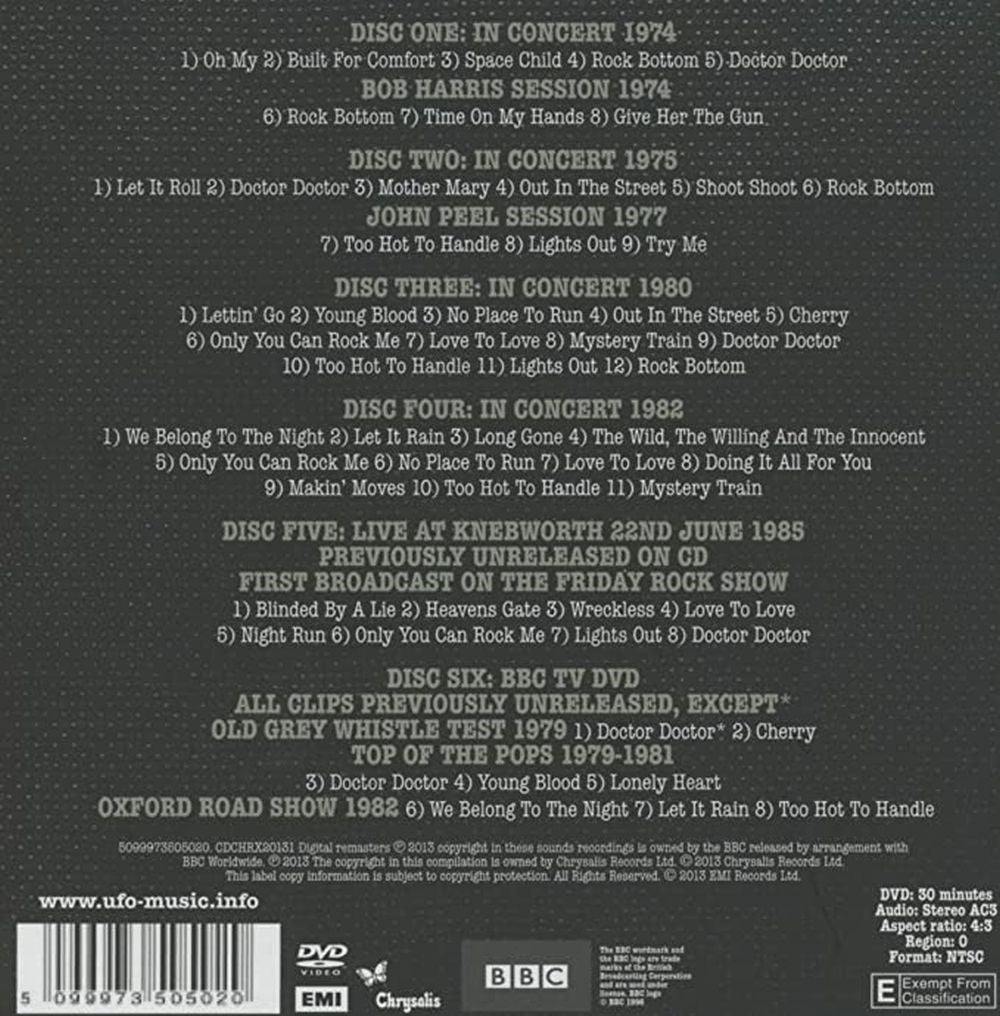UFO - At The BBC: On Air 1974-1985 (5CD/DVD Box Set) (R0) - CD - New