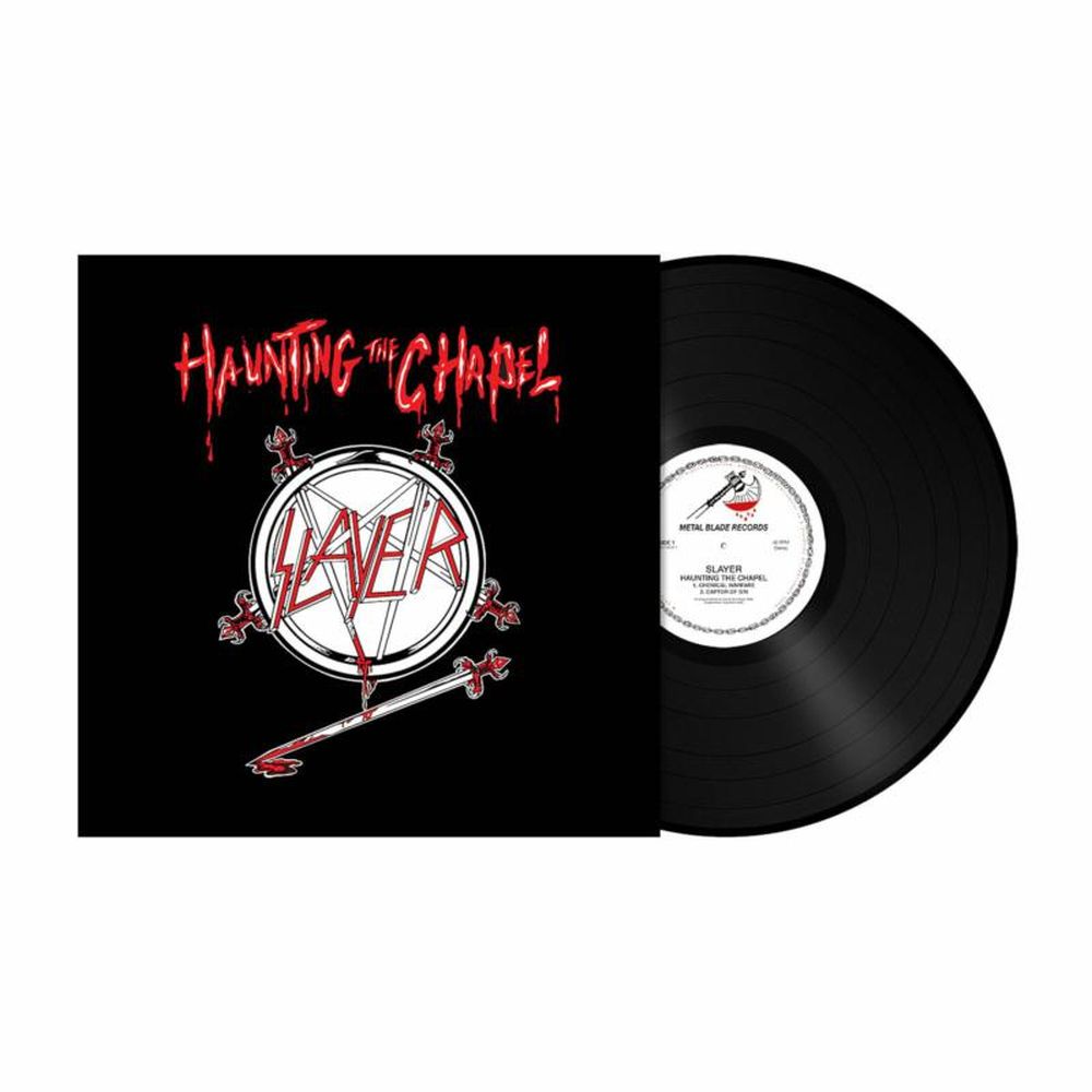 Slayer - Haunting The Chapel (2021 180g Black vinyl reissue with lyric/photo insert & large poster) - Vinyl - New
