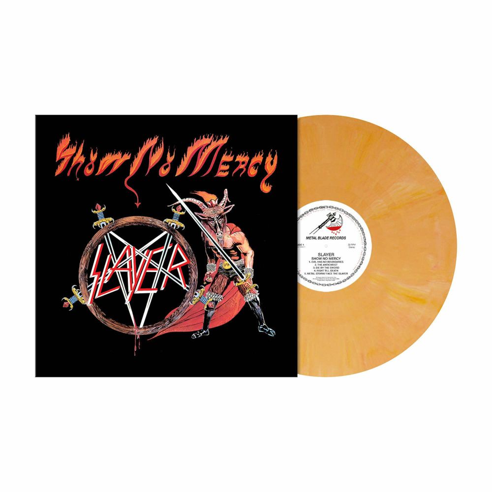 Slayer - Show No Mercy (Ltd. Ed. 2021 Flesh Pink/Orange Marbled vinyl reissue with lyric/photo insert & large poster - 1000 copies) - Vinyl - New