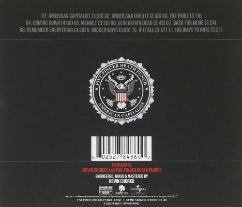 Five Finger Death Punch - American Capitalist (2018 reissue with 4 bonus remixes) - CD - New