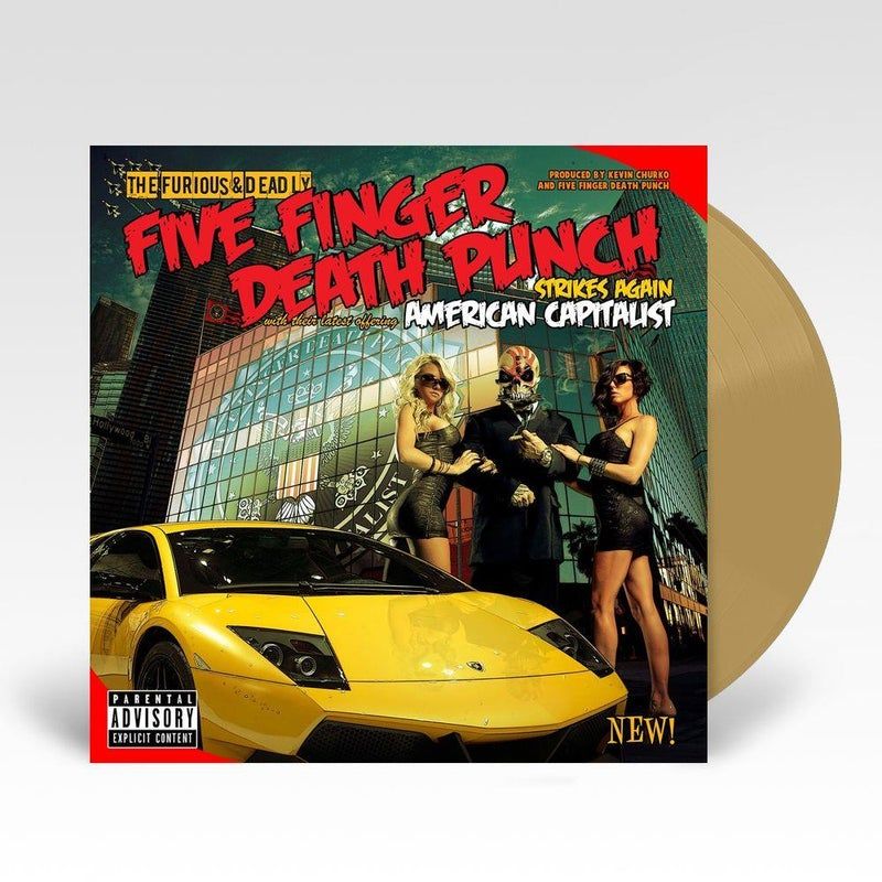 Five Finger Death Punch - American Capitalist (Ltd. Ed. 10th Anniversary Gold vinyl gatefold reissue) - Vinyl - New