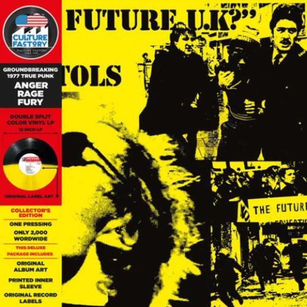 Sex Pistols - No Future U.K? (Ltd. Collector's Ed. Yellow/Black Split Vinyl reissue - 2000 copies) - Vinyl - New
