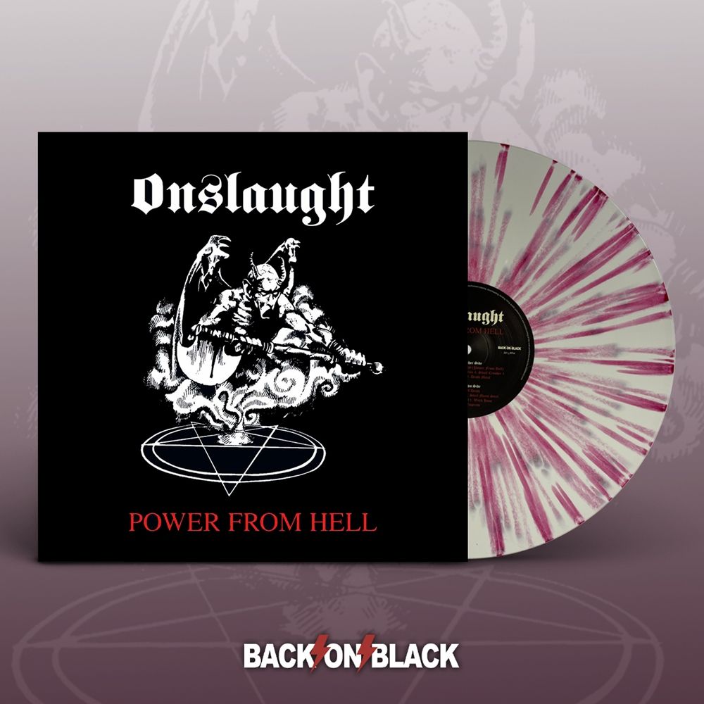Onslaught - Power From Hell (Ltd. Ed. 2022 White/Red Splatter Vinyl gatefold reissue) - Vinyl - New