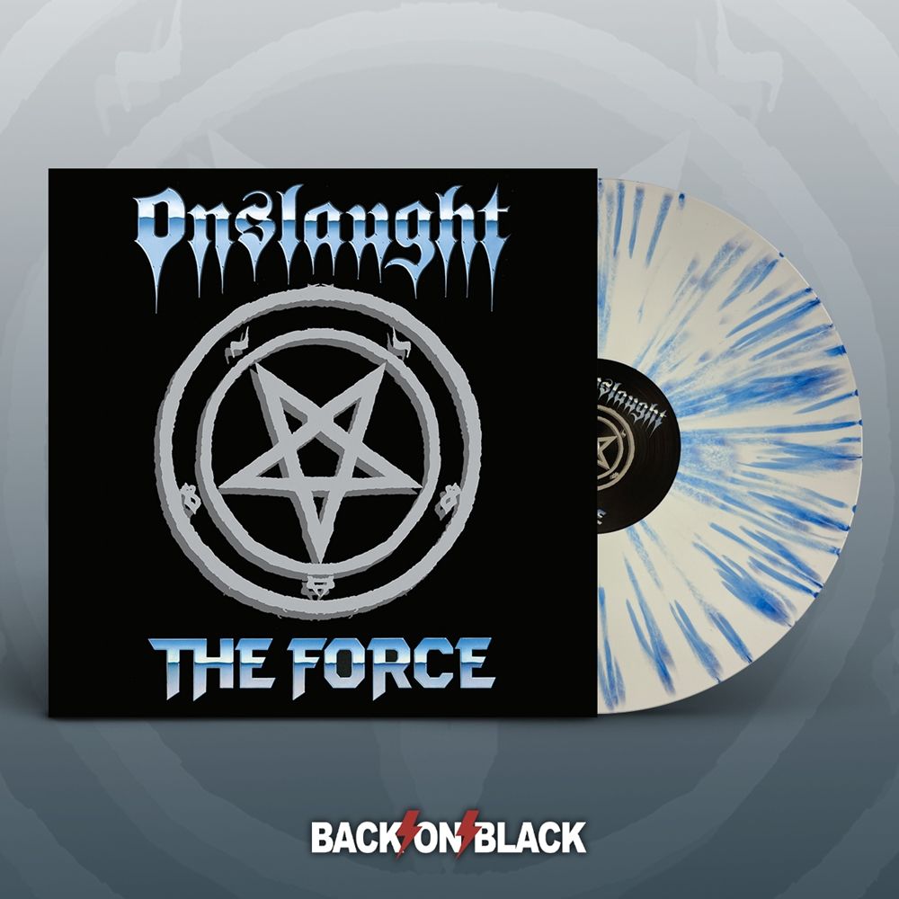 Onslaught - Force, The (Ltd. Ed. 2022 2LP White/Blue Splatter Vinyl gatefold reissue) - Vinyl - New