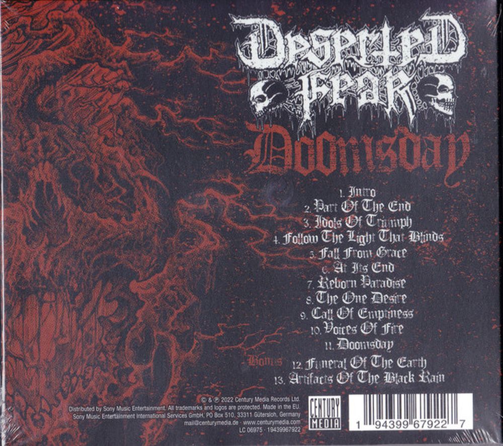 Deserted Fear - Doomsday (Ltd. Ed. digipak with 2 bonus tracks & drink coaster) - CD - New