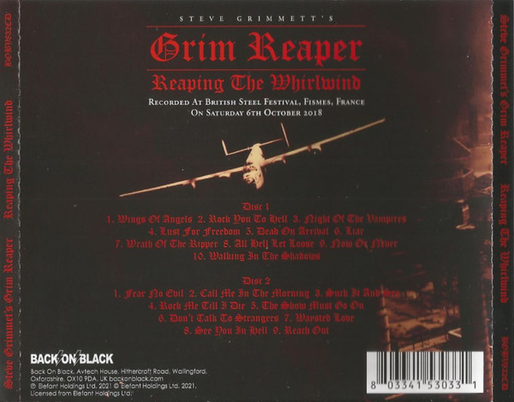 Grim Reaper - Reaping The Whirlwind (live) (2CD) - CD - New