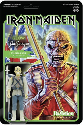 Iron Maiden - Soldier Eddie (The Trooper Glow In The Dark) 3.75 inch Super7 ReAction Figure