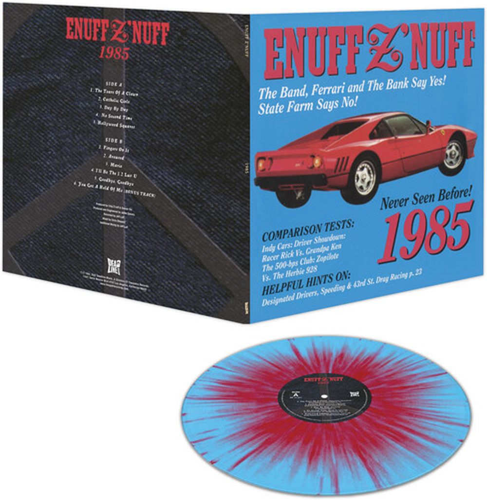 Enuff Znuff - 1985 (Ltd. Ed. 2022 Blue & Red Splatter vinyl gatefold reissue) - Vinyl - New