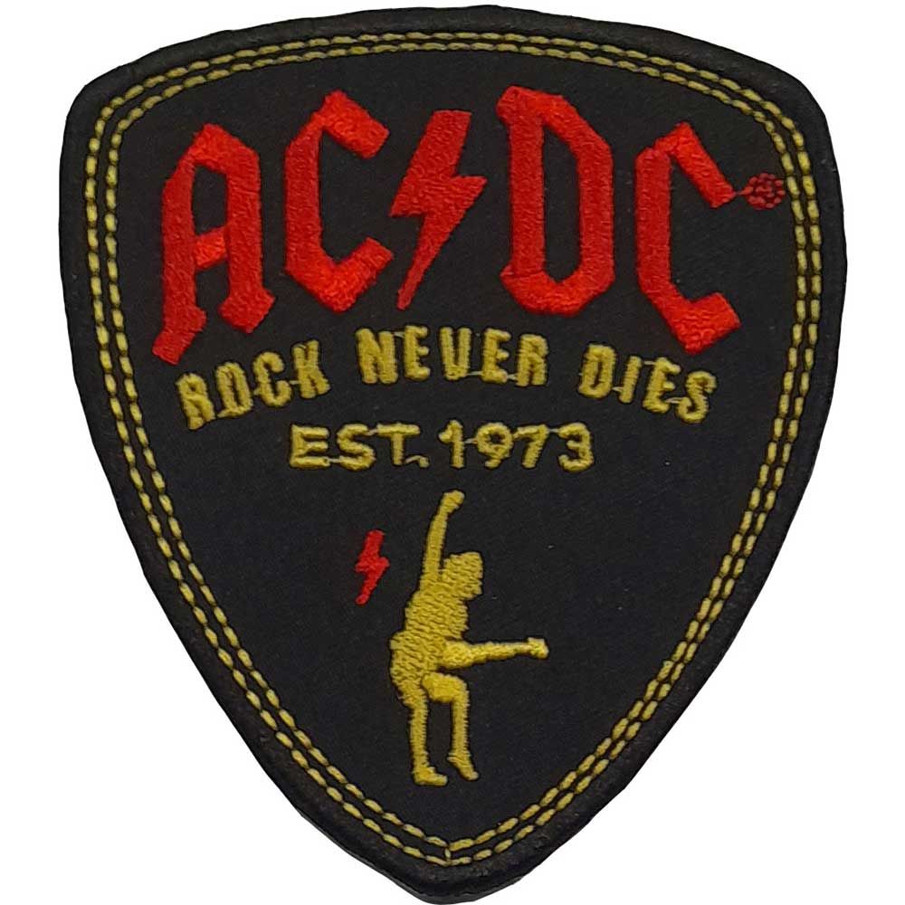 ACDC - Rock Never Dies (80mm x 90mm) Sew-On Patch