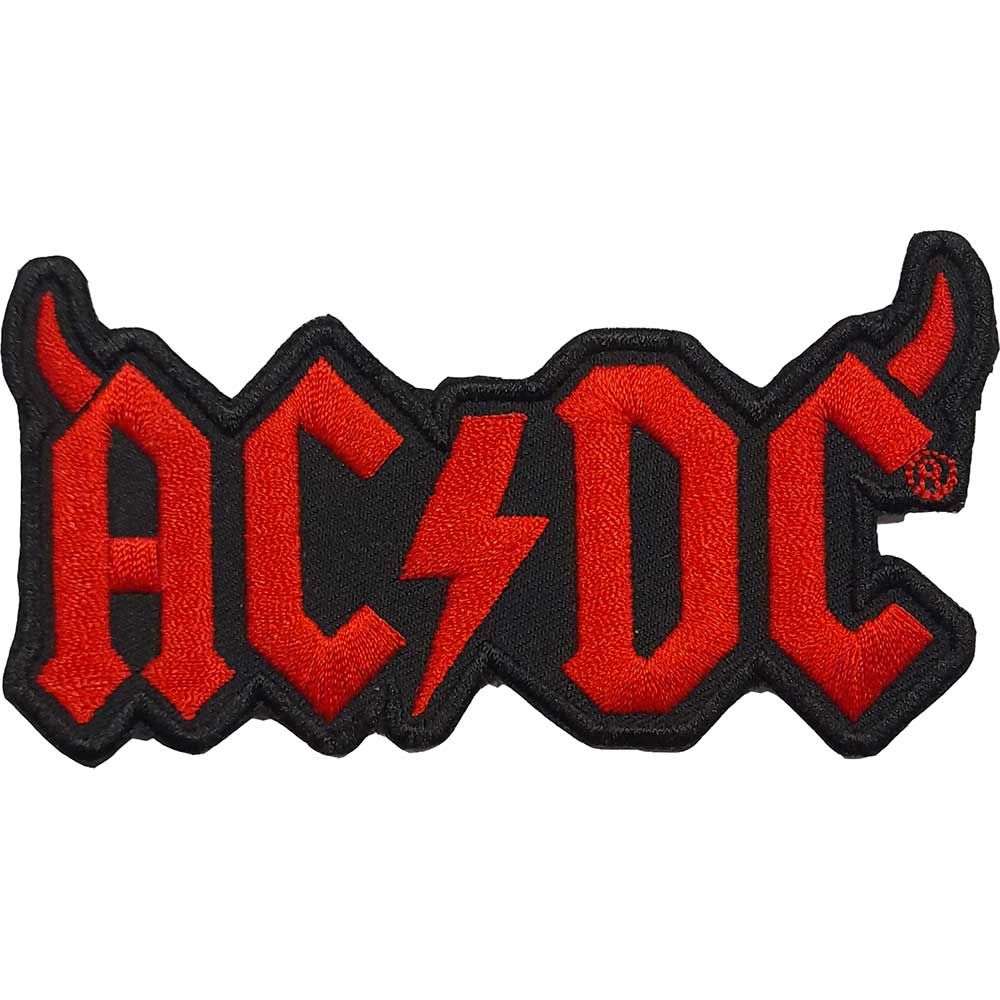 ACDC - Logo With Horns (95mm x 50mm) Sew-On Patch