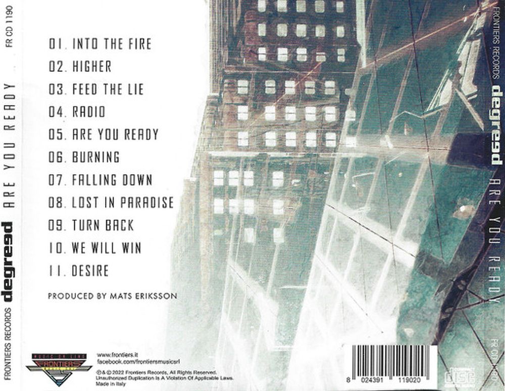 Degreed - Are You Ready - CD - New
