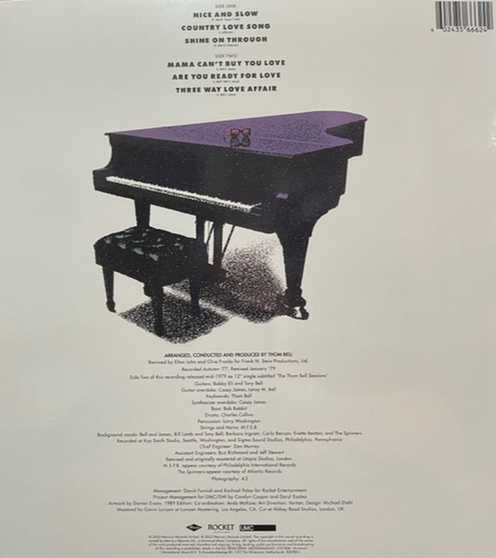 John, Elton - Complete Thom Bell Sessions, The (180g Soulful Lavender vinyl mini-album) (2022 RSD LTD ED) - Vinyl - New