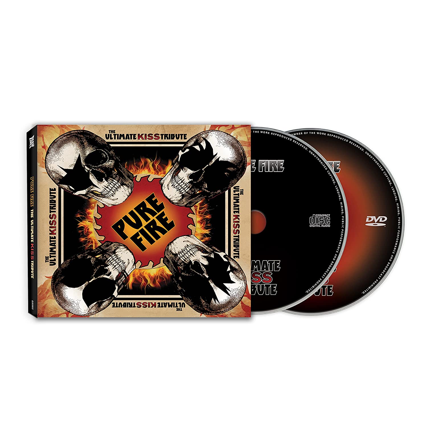 Various Artists - Pure Fire: The Ultimate Kiss Tribute (2022 CD/DVD reissue) - CD - New