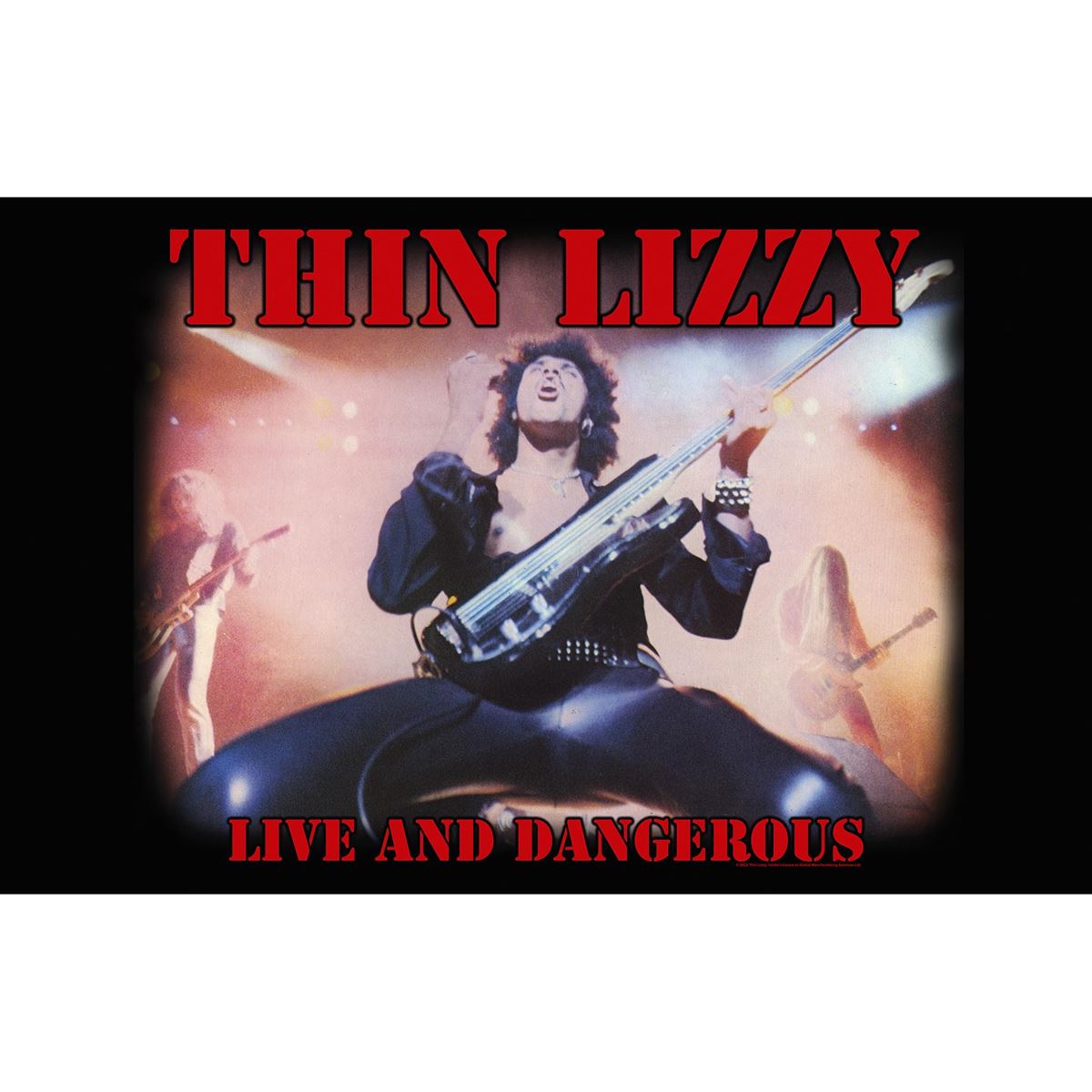 Thin Lizzy - Premium Textile Poster Flag (Live And Dangerous) 104cm x 66cm