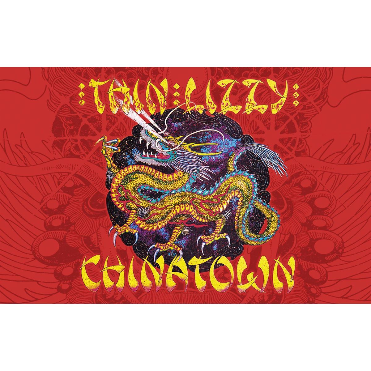 Thin Lizzy - Premium Textile Poster Flag (Chinatown) 104cm x 66cm