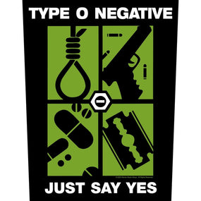 Type O Negative - Just Say Yes - Sew-On Back Patch (295mm x 265mm x 355mm)