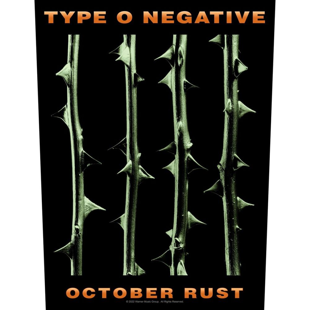 Type O Negative - October Rust - Sew-On Back Patch (295mm x 265mm x 355mm)