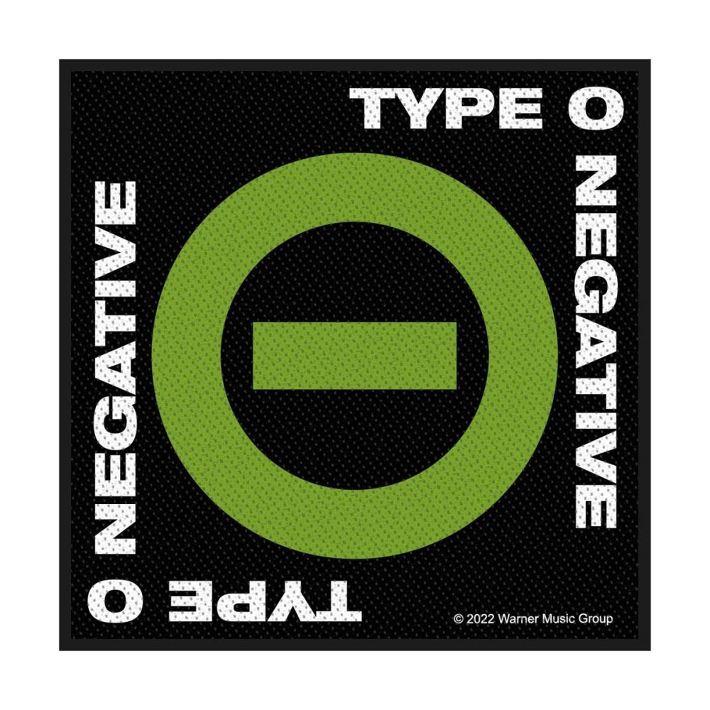 Type O Negative - Negative Symbol (100mm x 95mm) Sew-On Patch
