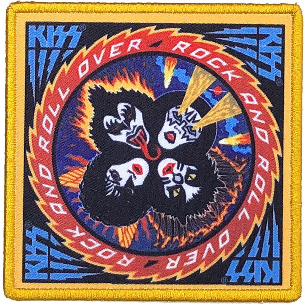 Kiss - Rock N Roll Over (90mm x 90mm) Sew-On Patch