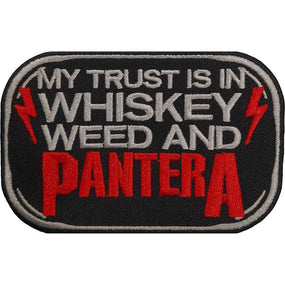 Pantera - Whiskey, Weed & Pantera (90mm x 60mm) Sew-On Patch