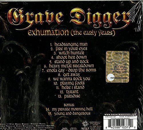 Grave Digger - Exhumation (The Early Years) (2015 Re-Recordings) (Ltd. Ed. digi. w. 2 bonus tracks) - CD - New