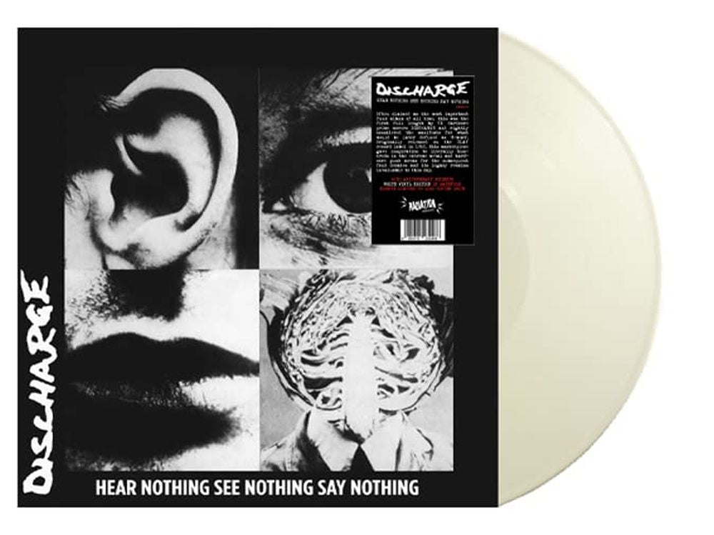 Discharge - Hear Nothing See Nothing Say Nothing (Ltd. Ed. 40th Anniversary 2021 White vinyl gatefold reissue - 1000 copies) - Vinyl - New