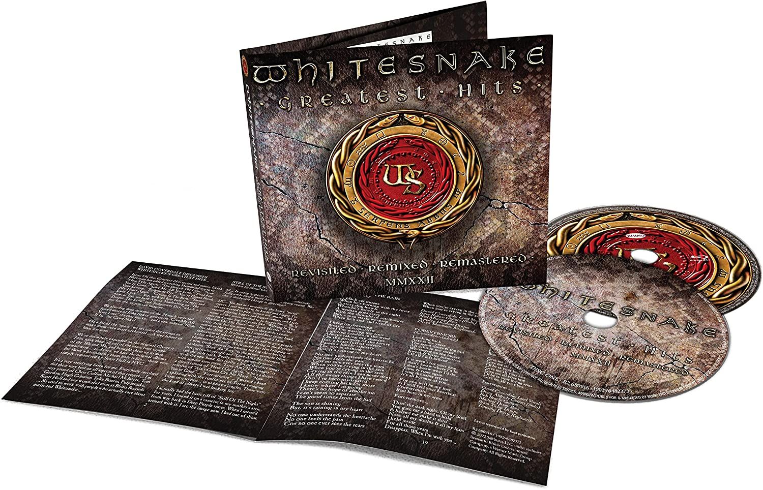 Whitesnake - Greatest Hits: Revisited, Remixed, Remastered MMXXII (2022 CD/Blu-Ray reissue) (RA/B/C) - CD - New