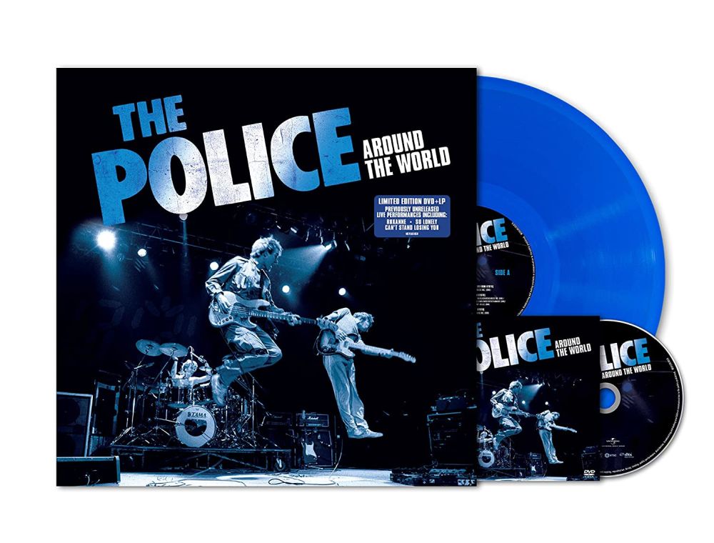 Police - Around The World: Restored & Expanded (Ltd. Ed. 2022 Blue vinyl LP/DVD remastered reissue) (R0) - Vinyl - New