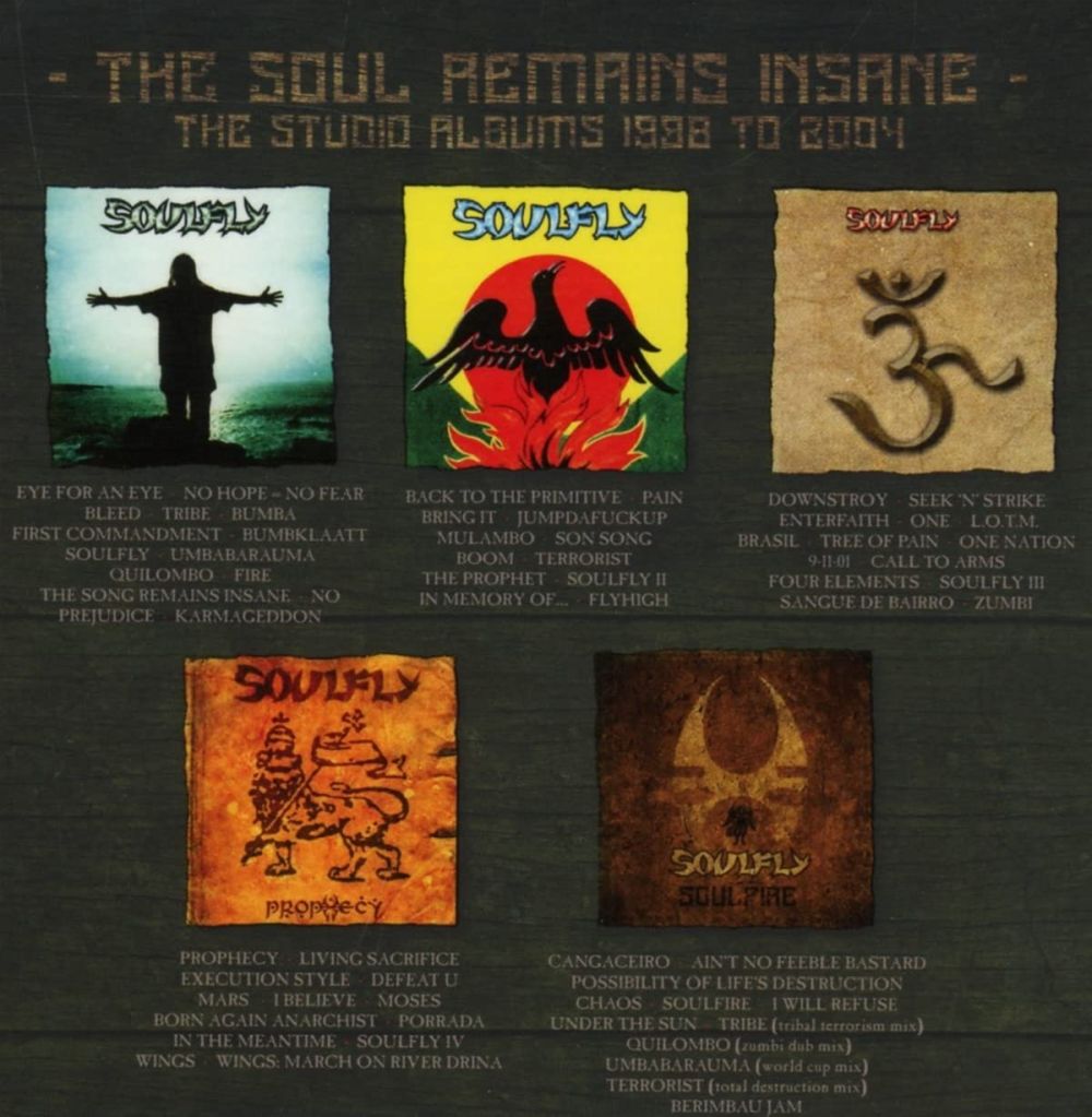 Soulfly - Soul Remains Insane, The (Soulfly/Primitive/3/Prophecy/Soulfire) (5CD Box Set) - CD - New