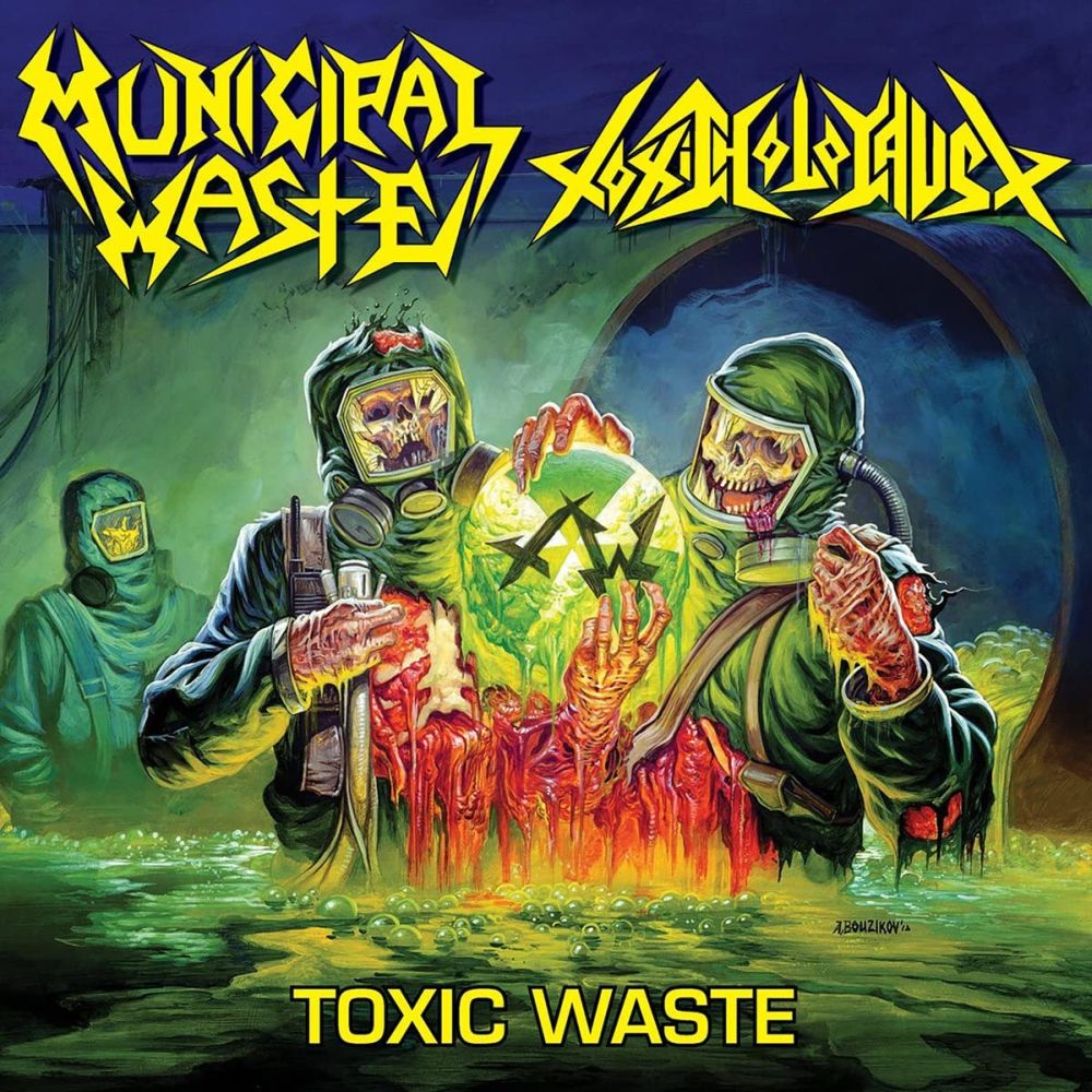 Municipal Waste/Toxic Holocaust - Toxic Waste (Ltd. Ed. Coloured vinyl split 12" with download card) - Vinyl - New