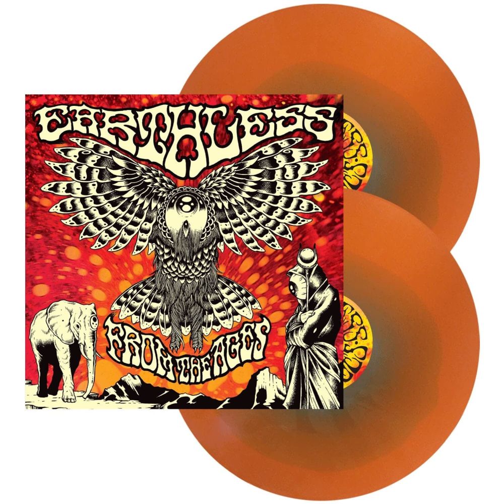 Earthless - From The Ages (Ltd. Ed. 2022 2LP Cyan in Orange vinyl gatefold reissue - 1000 copies) - Vinyl - New