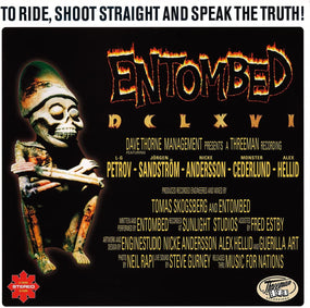 Entombed - DCLXVI - To Ride, Shoot Straight And Speak The Truth (Ltd. Ed. 2022 remastered gatefold reissue) - Vinyl - New