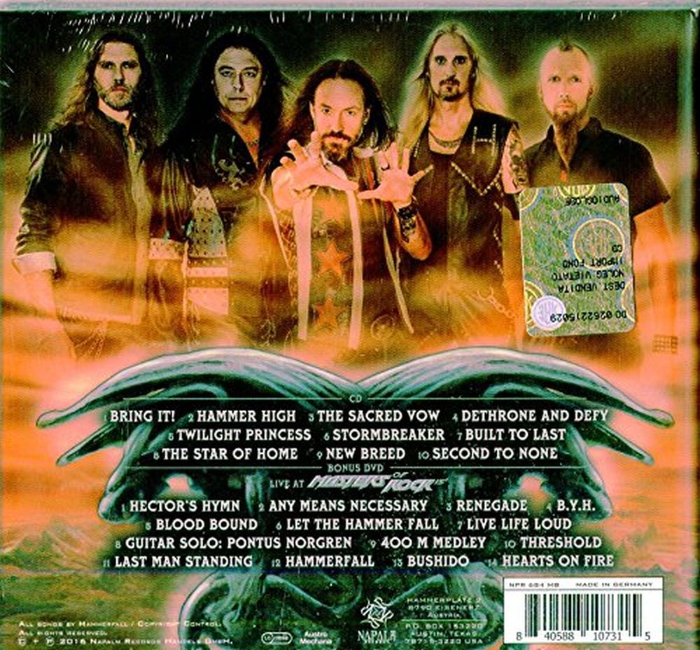 Hammerfall - Built To Last (CD/DVD mediabook) - CD - New