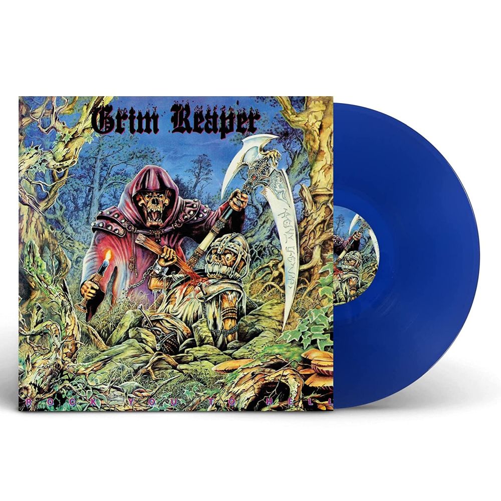 Grim Reaper - Rock You To Hell (Ltd. Ed. 2022 Clear Blue vinyl gatefold reissue) - Vinyl - New