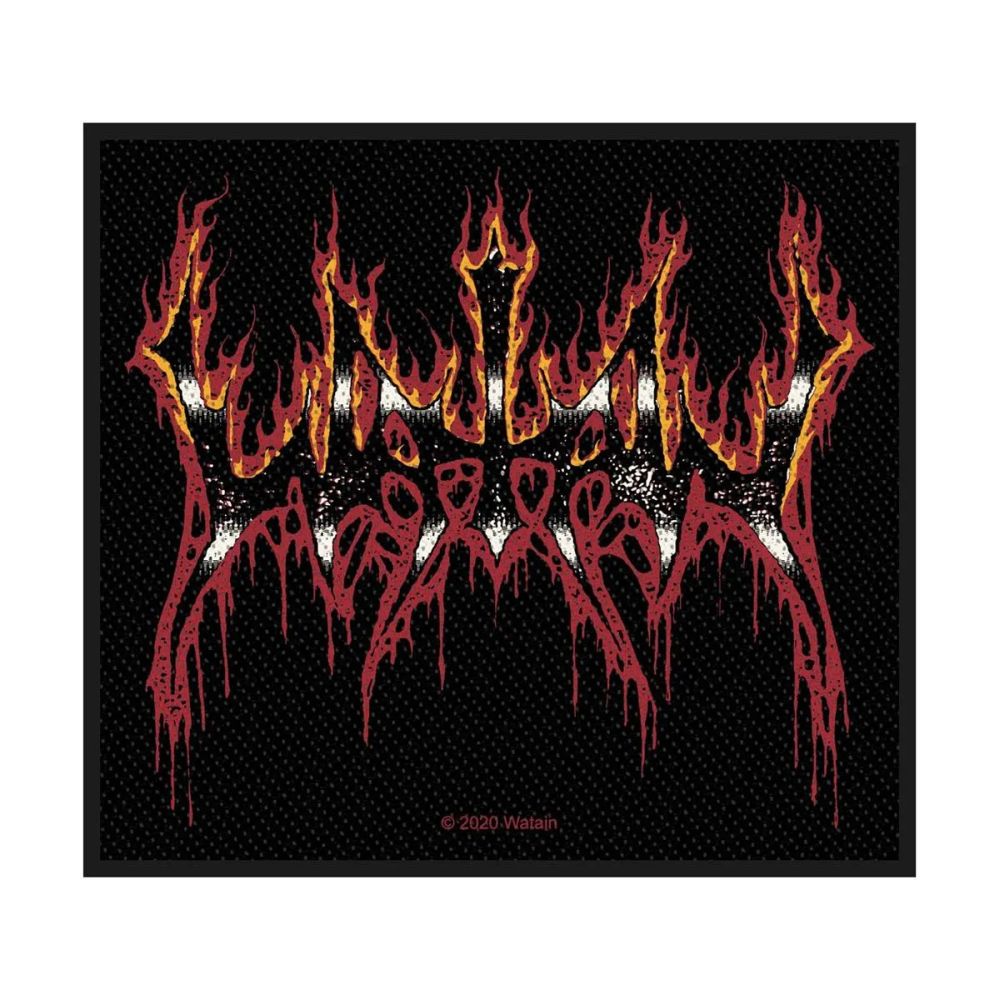 Watain - Flaming Logo (100mm x 90mm) Sew-On Patch