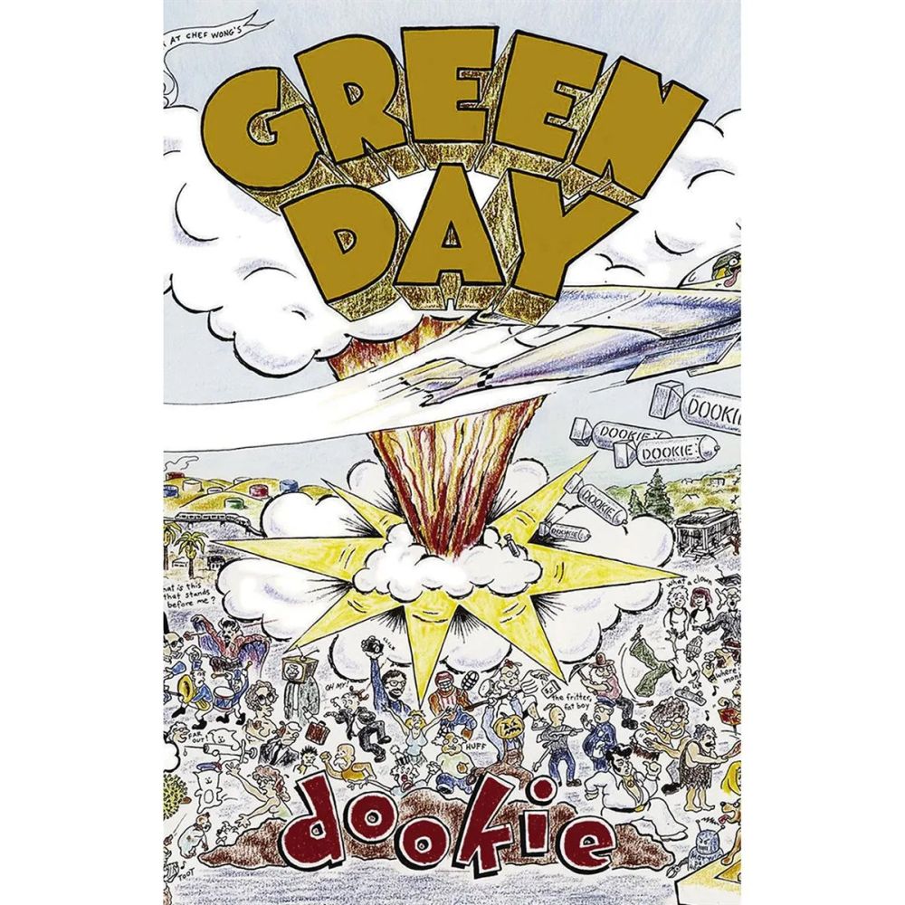Green Day - Premium Textile Poster Flag (Dookie) 104cm x 66cm