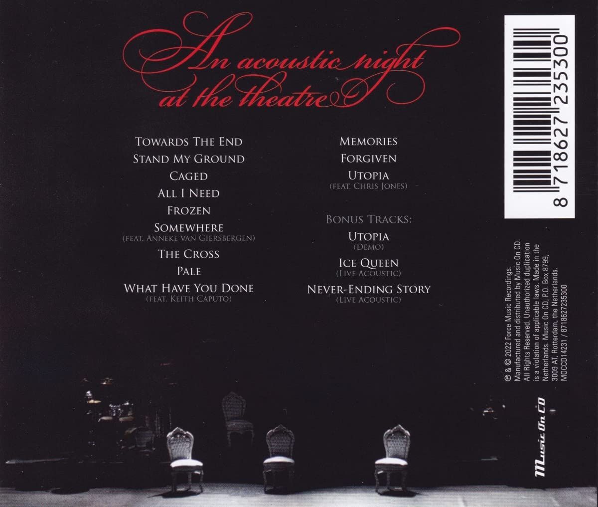 Within Temptation - Acoustic Night At The Theatre, An (Ltd. Expanded & Numbered Ed. 2022 reissue with 3 bonus tracks) - CD - New