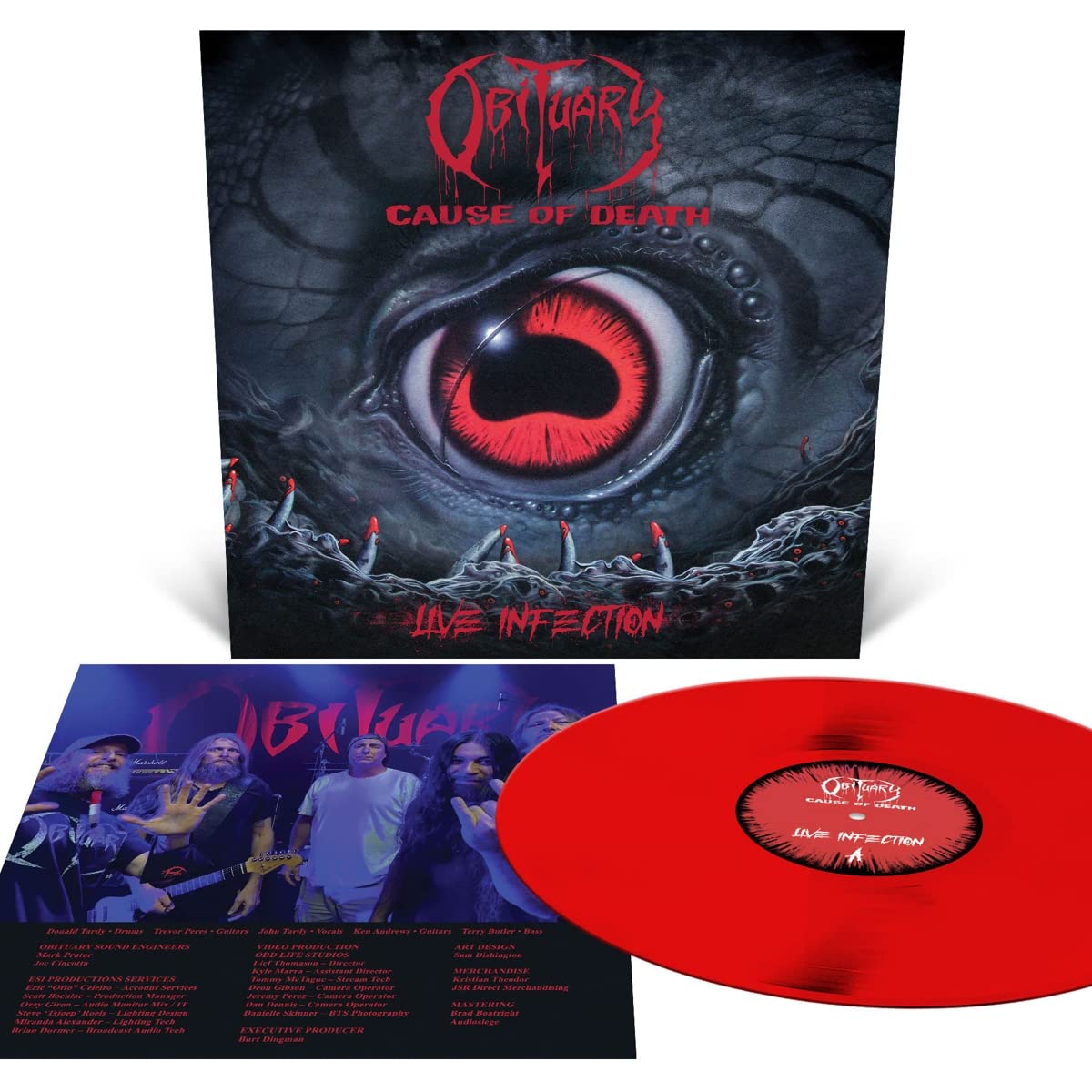 Obituary - Cause Of Death: Live Infection (Blood Red vinyl) - Vinyl - New