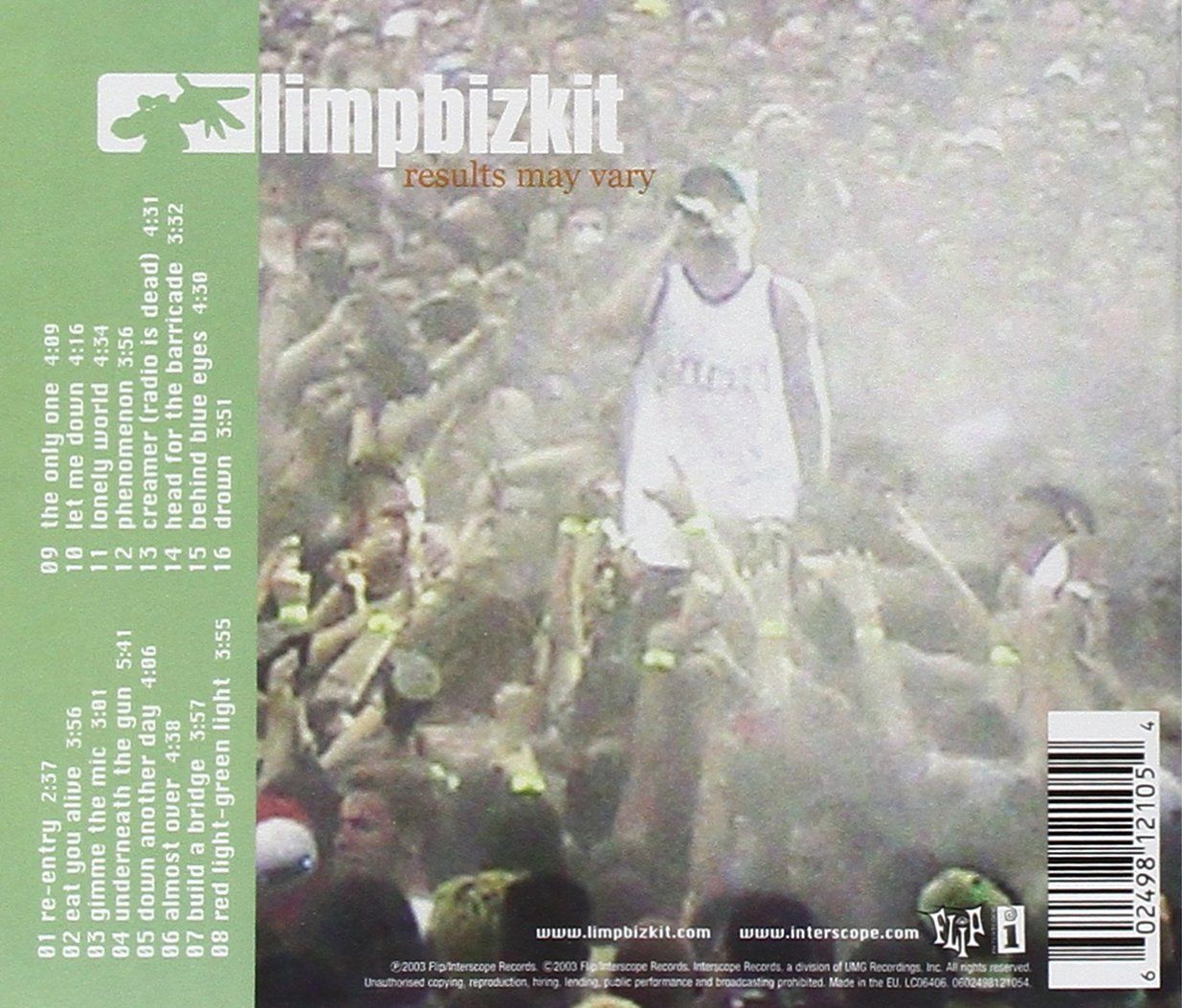 Limp Bizkit - Results May Vary - CD - New