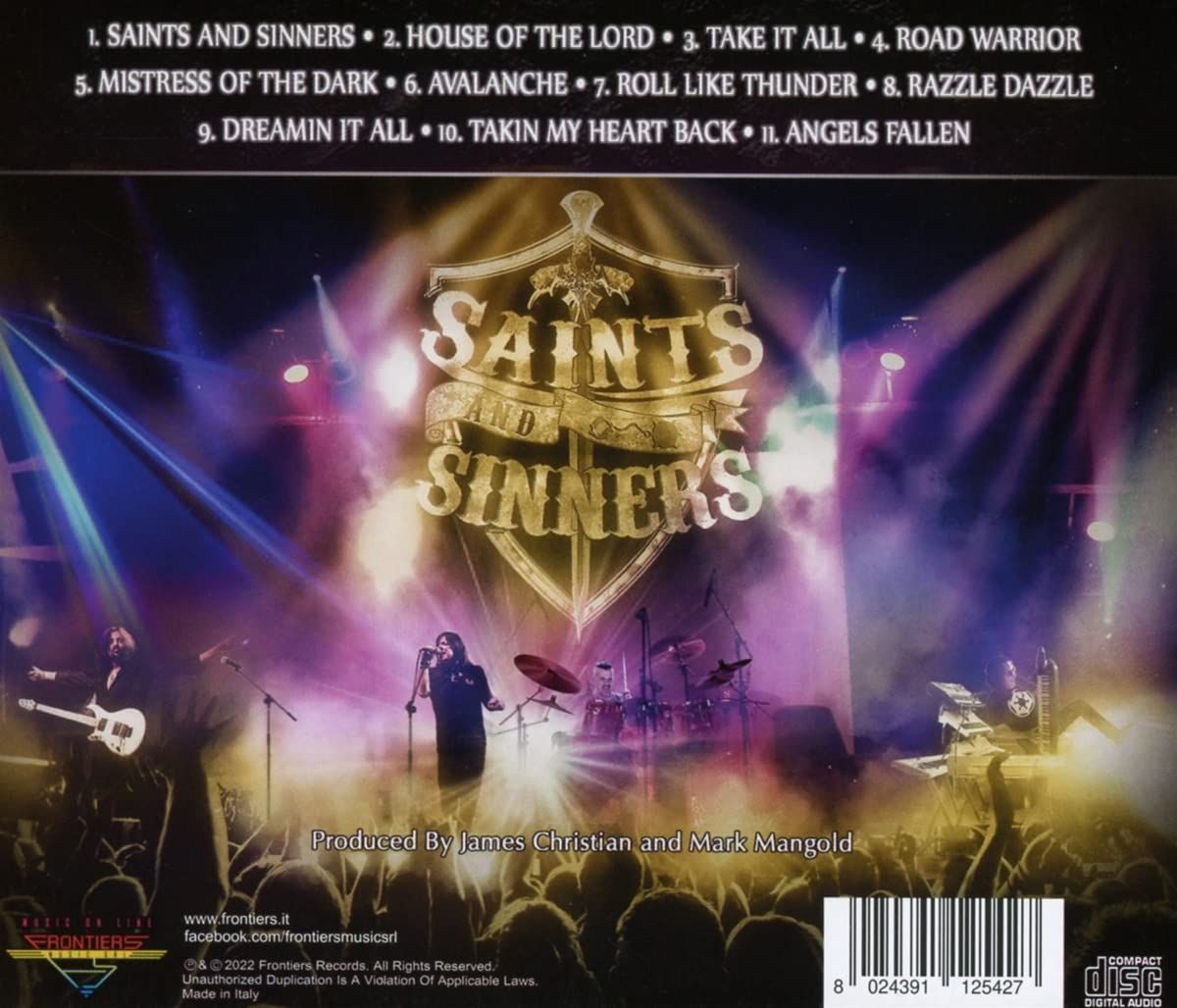 House Of Lords - Saints And Sinners - CD - New