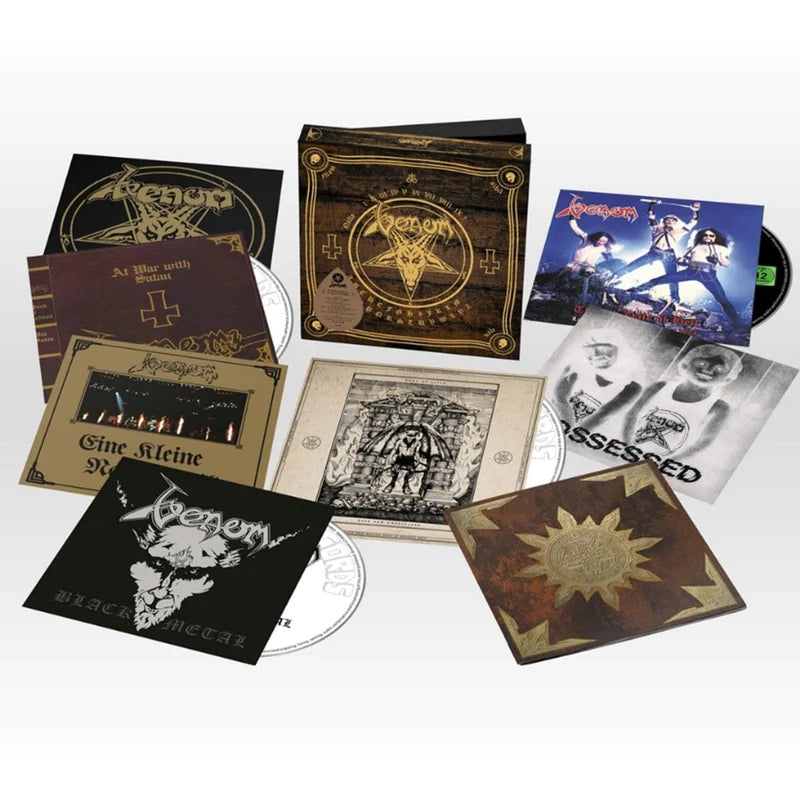 Venom - In Nomine Satanas: 40 Years In Sodom (Welcome To Hell/Black Metal/At War With Satan/Possessed/Eine Kleine Nachtmusik/Sons Of Satan/7th Date Of Hell) (6CD/1DVD Box Set) - CD - New