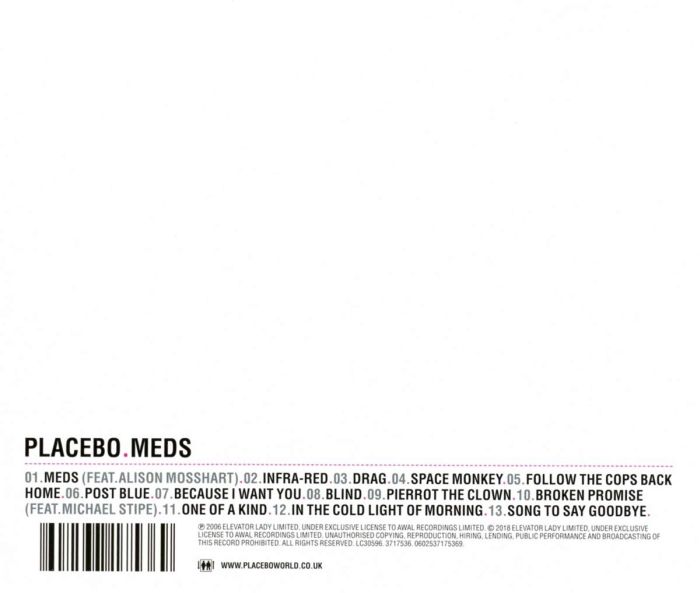 Placebo - Meds - CD - New