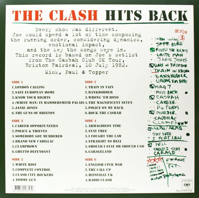 Clash, The - Hits Back (180g 3LP) - Vinyl - New