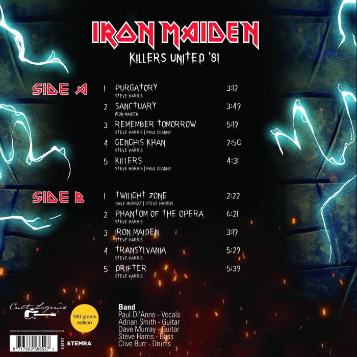 Iron Maiden - Killers United '81: Live Radio Broadcast (180g) - Vinyl - New