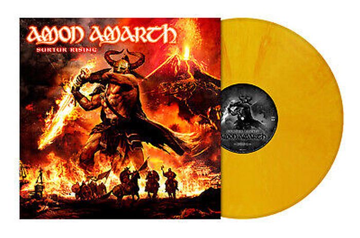 Amon Amarth - Surtur Rising (2022 Sun Yellow Marbled vinyl reissue with poster) - Vinyl - New