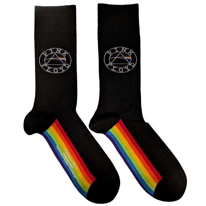 Pink Floyd - DSOTM Black Crew Socks (Fits Sizes 7 to 11)