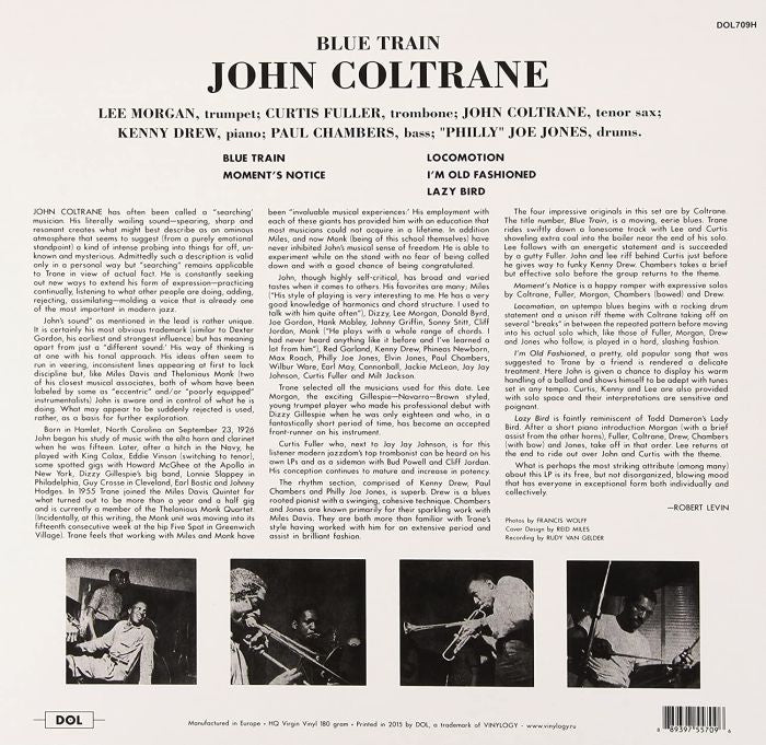 Coltrane, John - Blue Train (180g 2015 reissue) - Vinyl - New